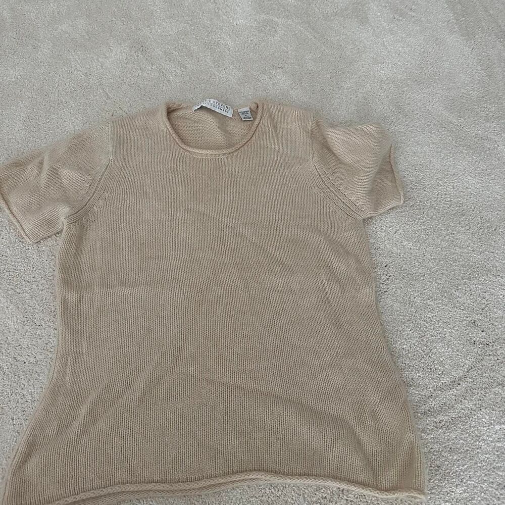 Women's Tan and Cream Jumper